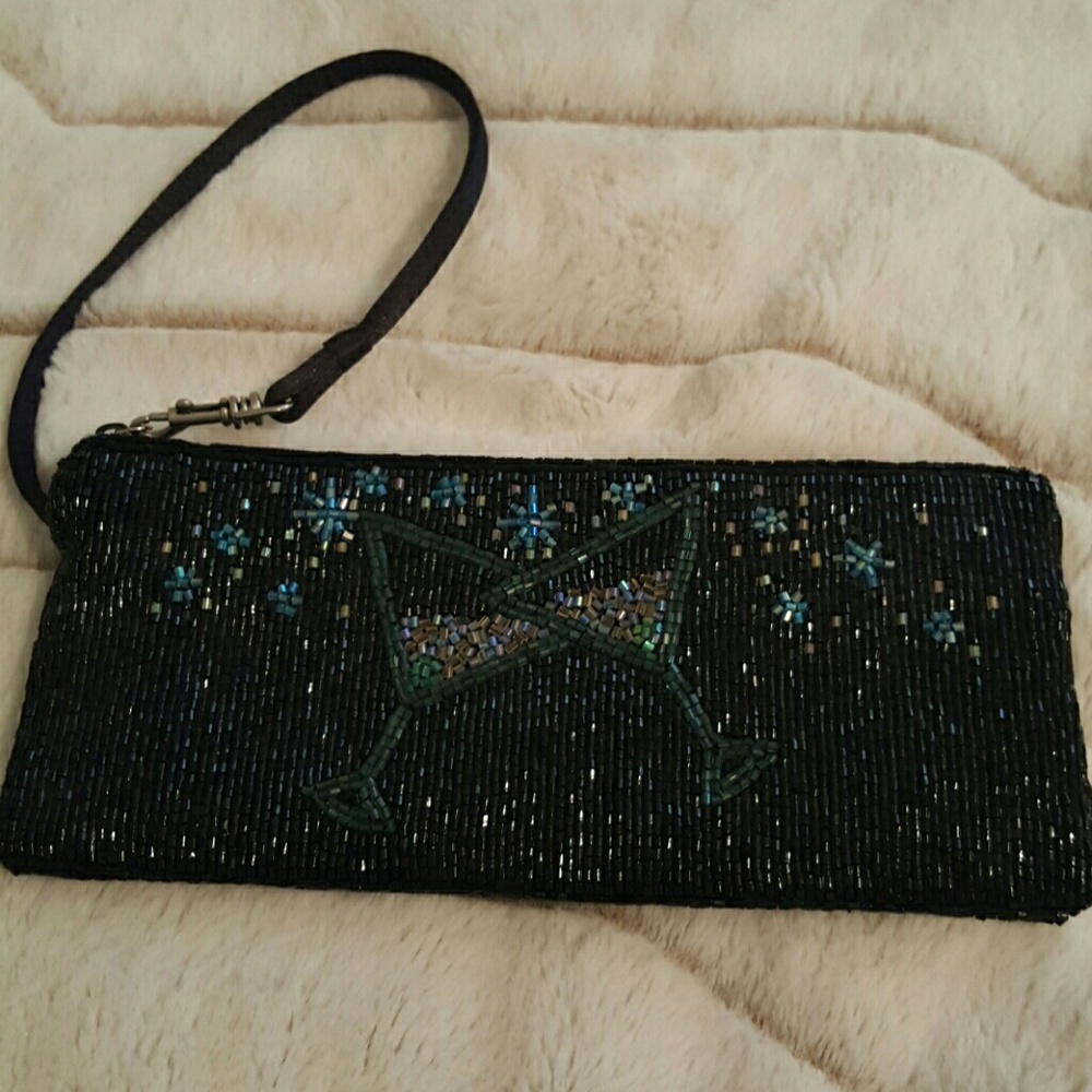 Liz Claiborne beaded wristlet